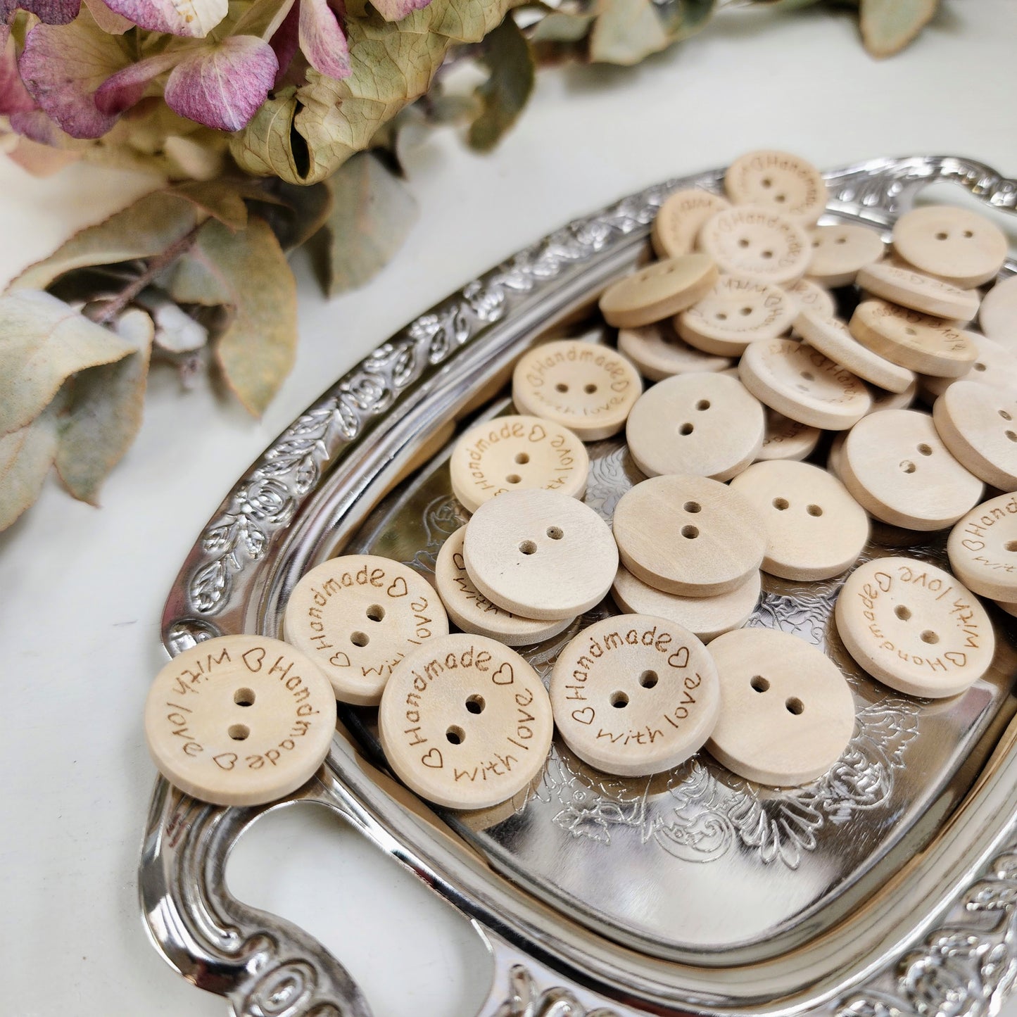 Buttons - Handmade with love - 20mm