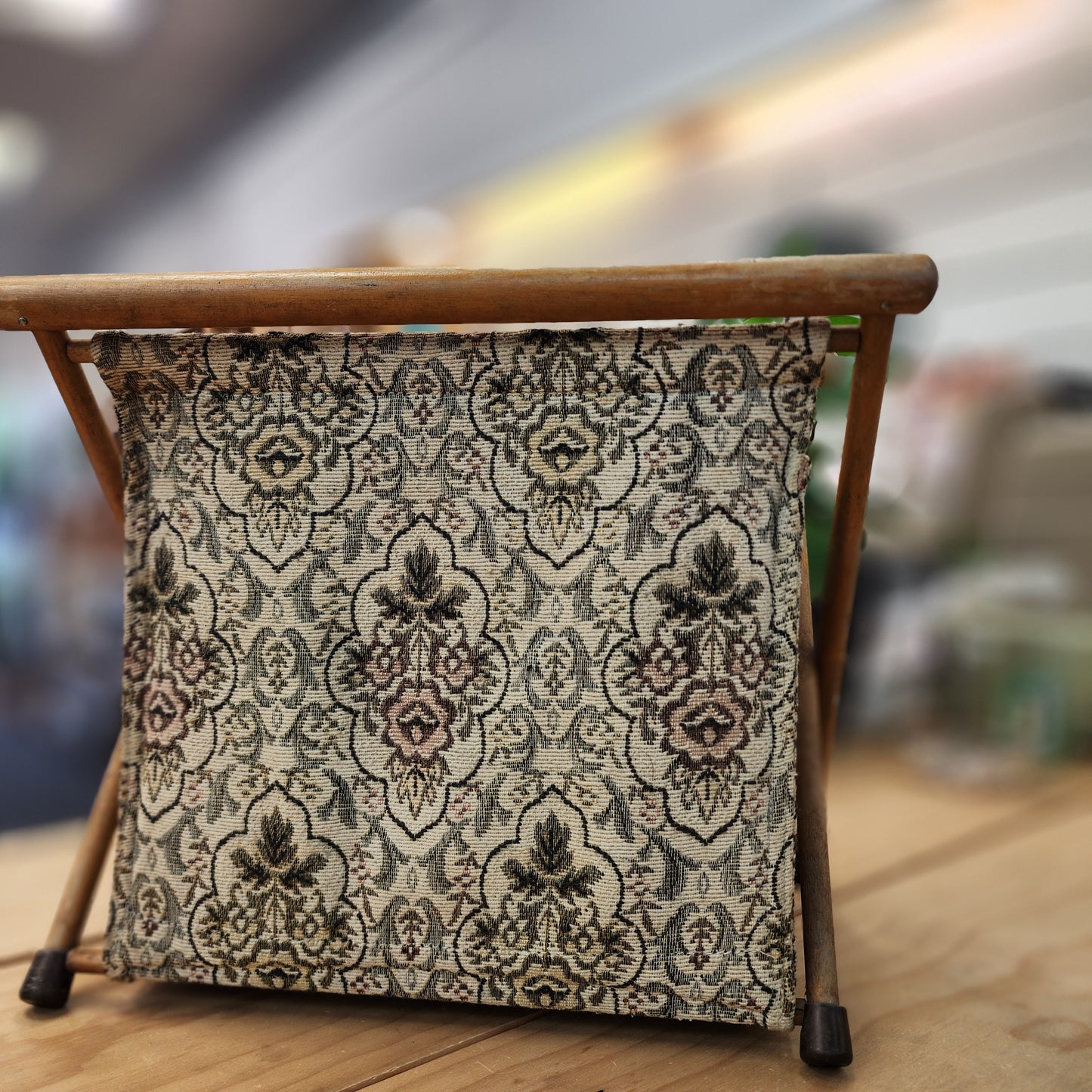 Vintage Tapestry Knitting Bag - Deco Floral