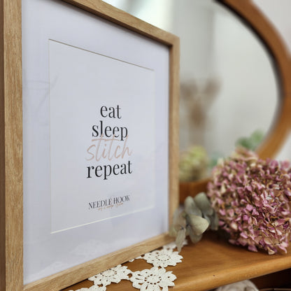 Print - Eat, Sleep, Stitch, Repeat