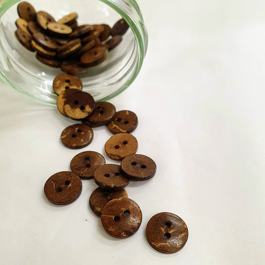 Buttons - Coconut - Tiny - 11.5mm