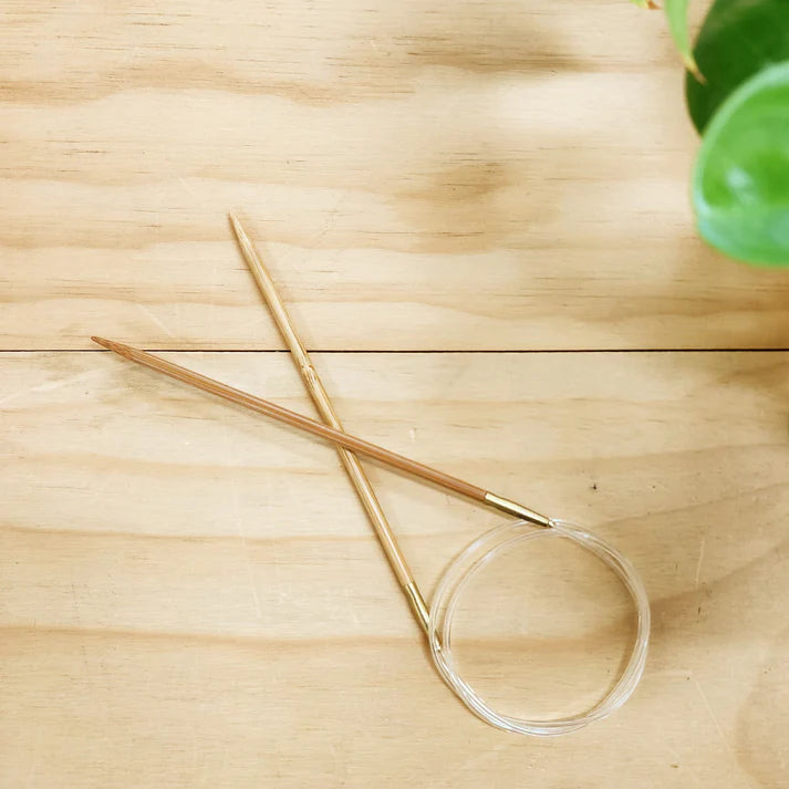 Fixed Circular Knitting Needle - Bamboo
