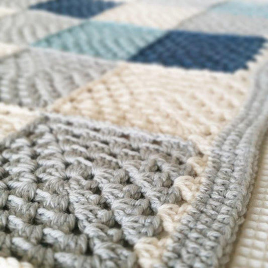 Simple Squares Blanket Crochet Pattern