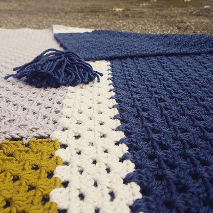 Colour Block Throw Crochet Pattern
