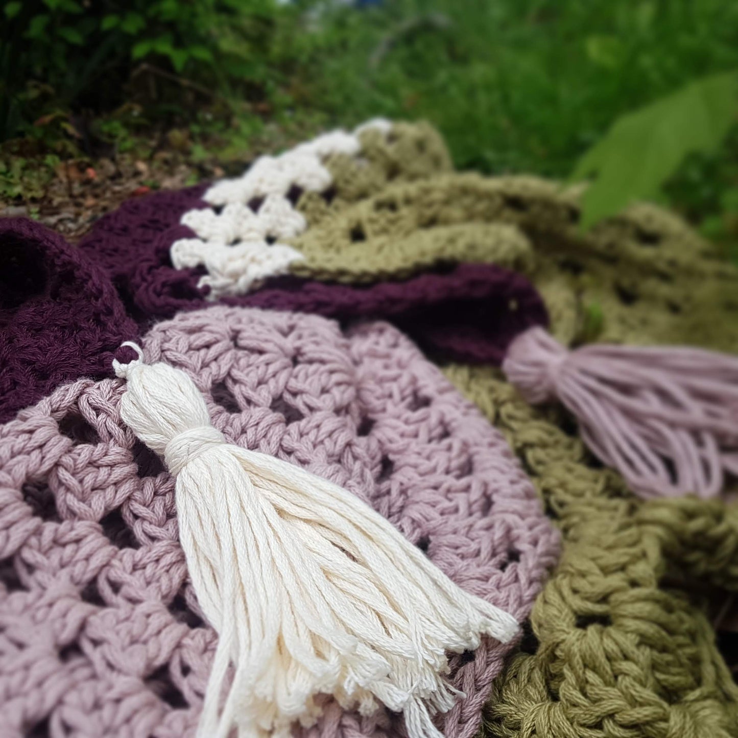 Colour Block Throw - XL Edition Crochet Pattern