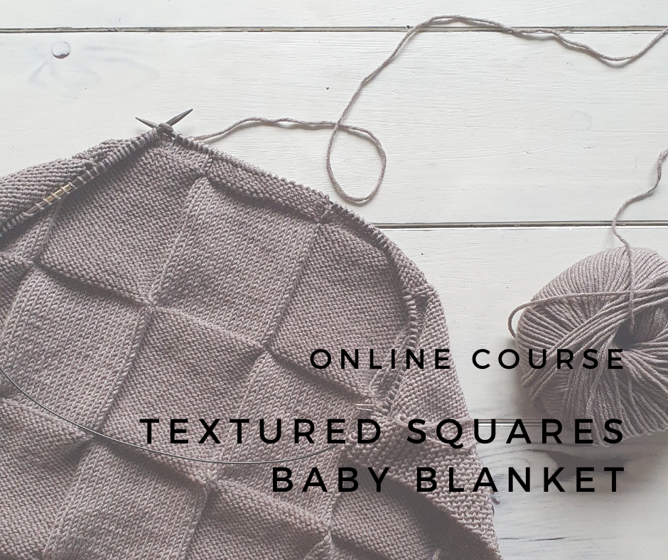 Textured Squares Baby Blanket Online Course