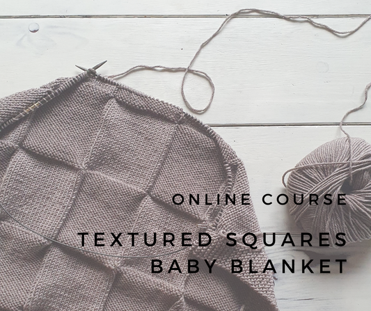 Textured Squares Baby Blanket Online Course