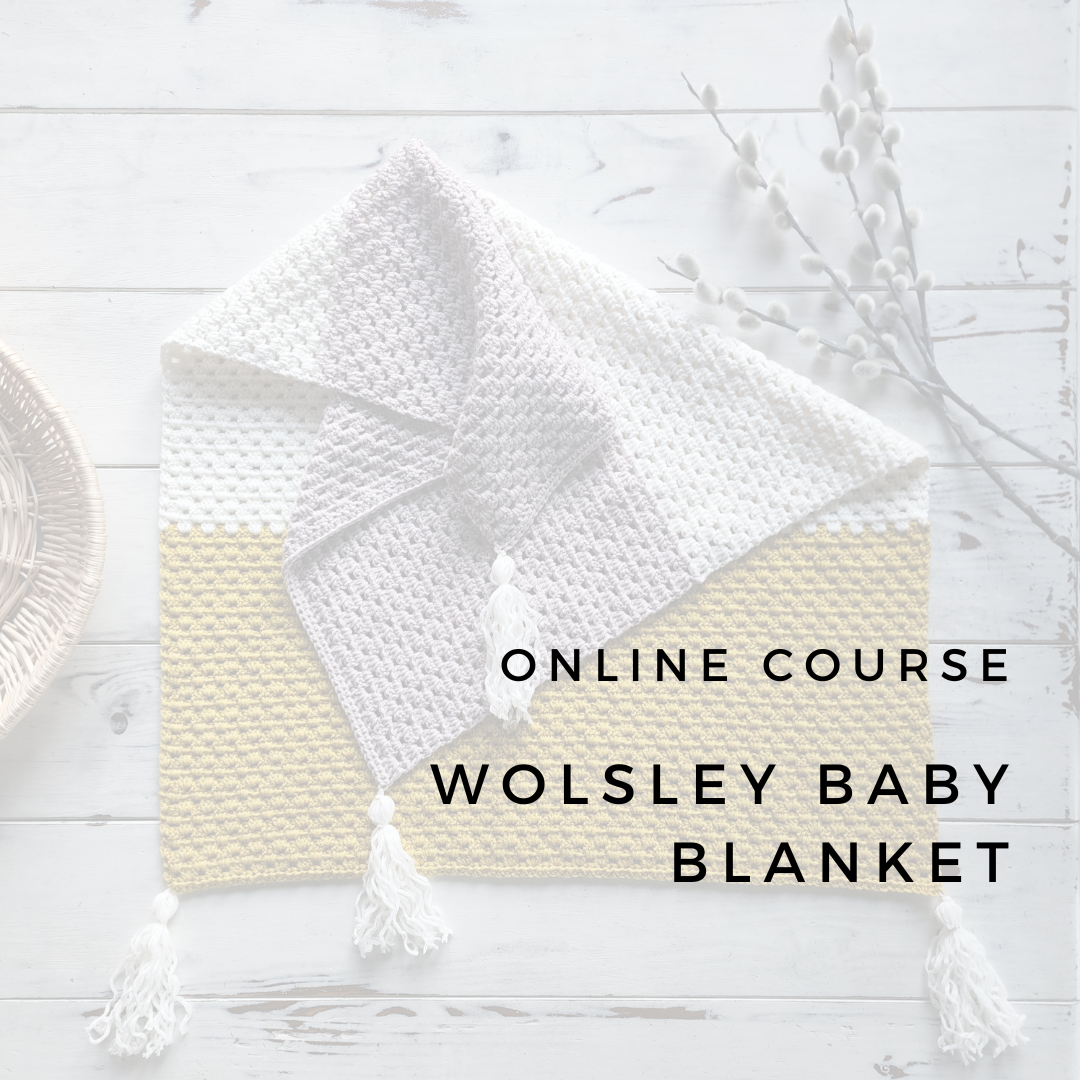 Wolsley Baby Blanket Online Course (formerly Simple Stripes Baby Blanket)