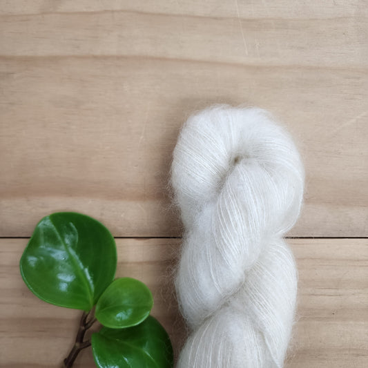 Prosper Yarn - Mint - 2ply Mohair Silk - Tusk